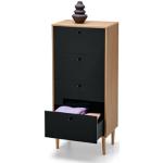 Reduzierte Schwarze TCHIBO Kleinmöbel lackiert aus Massivholz mit Schublade Breite 100-150cm, Höhe 100-150cm, Tiefe 0-50cm 