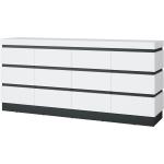 Weiße sconto Sideboards Breite 200-250cm, Höhe 50-100cm, Tiefe 0-50cm 