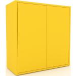Kommode Gelb - Design-Lowboard: Türen in Gelb - Hochwertige Materialien - 77 x 80 x 35 cm, Selbst zusammenstellen