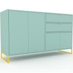 Kommode Mint - Lowboard: Schubladen in Mint & Türen in Mint - Hochwertige Materialien - 152 x 91 x 47 cm, konfigurierbar