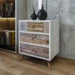 Reduzierte Braune Shabby Chic Kleinmöbel aus Holz mit Schublade Breite 0-50cm, Höhe 0-50cm 
