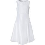 Weiße Elegante Ärmellose Kinderfestkleider mit Reißverschluss für Mädchen Größe 158 