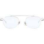 Reduzierte Weiße Komono Ovale Herrenbrillengestelle 