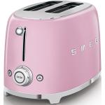 Pinke Retro smeg Toaster aus Edelstahl 