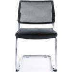 Silberne Moderne Profim Freischwinger Stühle matt aus Kunststoff stapelbar 3-teilig 