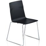 Anthrazitfarbene Sedus Meet Chair Besprechungsstühle aus Kunststoff stapelbar Breite 50-100cm, Höhe 50-100cm, Tiefe 50-100cm 