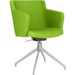 Konferenzstuhl Sitness 1.0, dreidimensionale Sitzfläche, höhenverstellbar, drehbar, grün