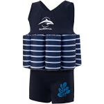 Blaue Konfidence Kinderbadeanzüge mit Schwimmhilfe für Mädchen 