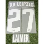 Konrad Laimer RB Leipzig Flock Set Matchworn Size für das CL+ Away Trikot 22/23