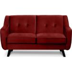 Rote Moderne Konsimo Zweisitzer-Sofas aus Textil 2 Personen 