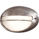 Konstsmide Außenleuchte Torino Oval Modern Edelstahl Metall 34x21x13 cm (BxHxT) 1-flammig E27