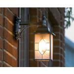 Silberne Landhausstil Konstsmide LED Wandlampen aus Acrylglas E27 