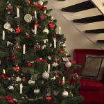 24 Innen LED Lichterkette Tannen Baum Kerzen Weihnachten Weihnachtsbaum warmweiß 