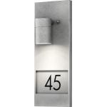 Reduzierte Schwarze Moderne Konstsmide Hausnummern beleuchtet & Hausnummernleuchten verzinkt aus Glas 