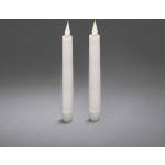 Weiße 28 cm Konstsmide LED Kerzen aus Kunststoff 2-teilig 