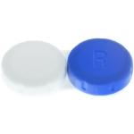 Blaue Kontaktlinsenbehälter 