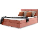 Rosa Betten mit Bettkasten aus Stoff 180x200 Breite 150-200cm, Höhe 200-250cm, Tiefe 200-250cm 
