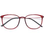 Rote Brillenfassungen aus Stahl für Damen 