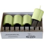 Hellgrüne Kopschitz Kerzen Runde Adventskerzen aus Kunststoff tropffrei 4-teilig 