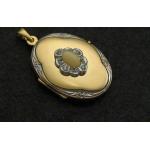Goldene Juwelier Harnisch Medaillons aus Gold 14 Karat mit Koralle 