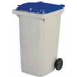 Blaue Rossignol Mülleimer Korok Kunststoffmülltonnen 301l - 400l mit Deckel 