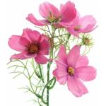 Kosrmeen - Cosmea Stiel Rosa mit vier Blüten 39 cm - Kunstblumen - DPI