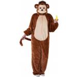 Braune Gorilla-Kostüme & Affen-Kostüme Einheitsgröße 