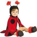 Rote Marienkäfer-Kostüme aus Polyester für Kinder Größe 74 