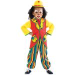 Reduzierte Bunte Kunterbunt Clown-Kostüme & Harlekin-Kostüme aus Polyester für Kinder Größe 98 