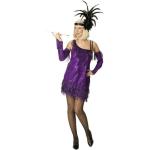 Lila Charleston-Kostüme & 20er Jahre Kostüme für Damen Größe XL 
