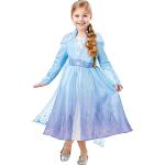 Reduzierte Hellblaue Die Eiskönigin - völlig unverfroren Elsa Faschingskostüme & Karnevalskostüme aus Polyester für Kinder Größe 122 