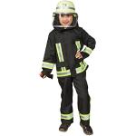 Schwarze Orlob Feuerwehr-Kostüme aus Polyester für Kinder Größe 116 