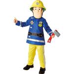 Reduzierte Blaue Langärmelige Feuerwehrmann Sam Feuerwehr-Kostüme aus Polyester für Kinder Größe 110 