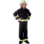 Reduzierte Schwarze Kunterbunt Feuerwehr-Kostüme aus Polyester für Kinder Größe 98 