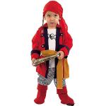 Reduzierte Rote Gestreifte Limit Sport Piratenkostüme aus Polyamid für Kinder Größe 110 