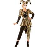 Schwarze Buttinette Clown-Kostüme & Harlekin-Kostüme aus Jersey für Damen Größe S 