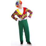 Bunte Clown-Kostüme & Harlekin-Kostüme für Herren Größe M 