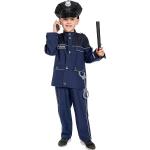 Blaue Polizei-Kostüme für Kinder Größe 140 