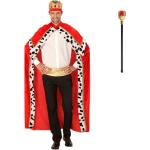 Rote König-Kostüme für Herren Größe XL 