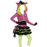 Pinke Zebra-Kostüme für Kinder 