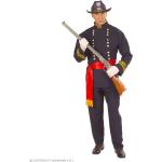 Dunkelblaue Widmann Soldaten-Kostüme aus Gummi für Kinder Größe 50 