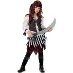Kostüm Piratin Talia schwarz/weiß Mädchen Kinder