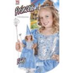 Blaue Widmann Prinzessin-Kostüme für Kinder Größe 140 