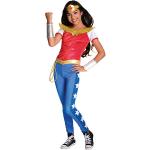 Blaue Wonder Woman Karnevalshosen & Faschingshosen aus Polyester für Kinder Größe 116 