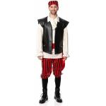Rote Piratenkostüme aus Polyester für Herren Größe 4 XL 