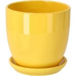 Reduzierte Gelbe Moderne 17 cm Übertöpfe 17 cm aus Keramik Indoor 