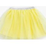 Gelbe Koton Mini Kinderröcke maschinenwaschbar für Mädchen Größe 122 