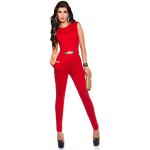 Rote Koucla Playsuits & Kurze Overalls mit Reißverschluss für Damen Größe XL 