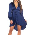 Marineblaue Sexy Koucla Mini Minikleider & kurze Kleider mit Puffärmeln für Damen Größe S für Partys 