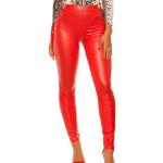 Rote Sexy Koucla Wetlook-Leggings & Glanzleggings mit Reißverschluss für Damen Größe L 